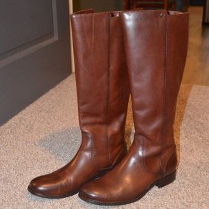 FRYE Women's Melissa Button Back-Zip Leather Boots